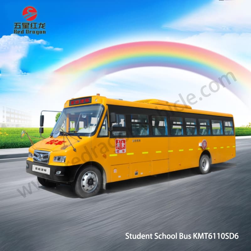 Производство школьного автобуса KMT6110SD6 для начальной и средней школы на 56 мест на продажу
